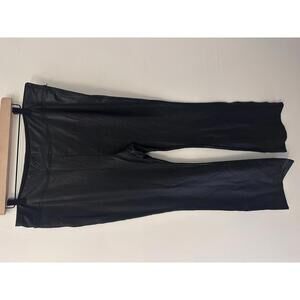 Serra Black Faux Leather Leggings XL